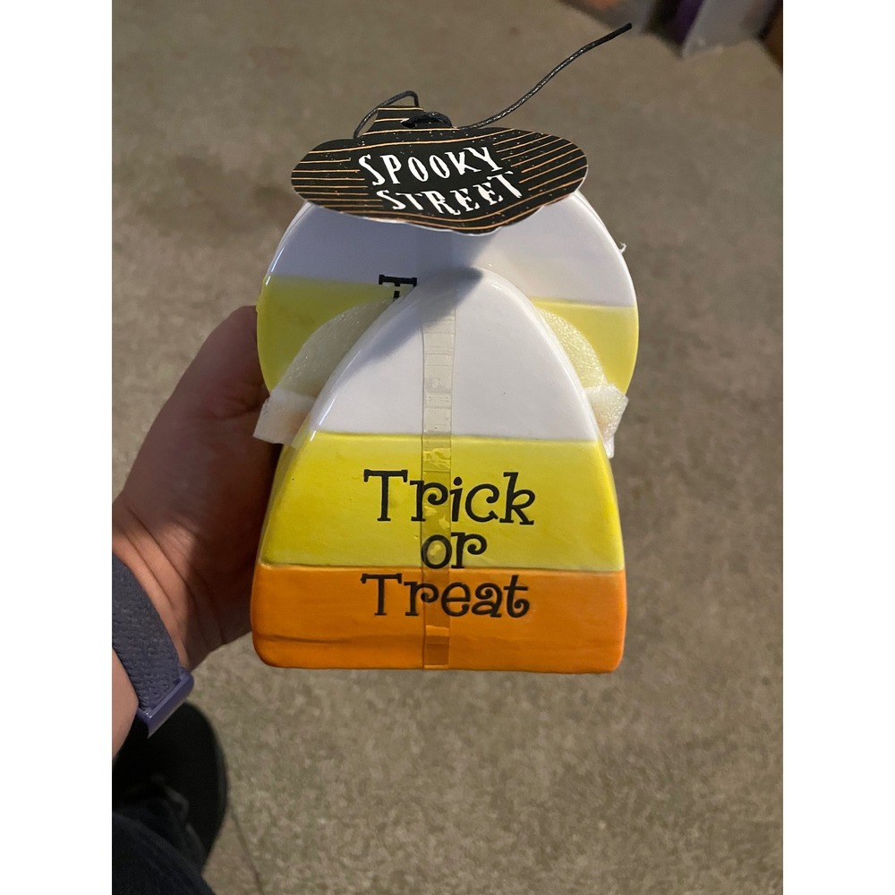 Home Essentials Spooky Sweets Candy Corn Coasters & Caddy Halloween